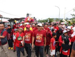 Danny Pomanto, Bupati Budiman dan Ribuan Masyarakat Lutim Ikuti Jalan Sehat IKA Unhas
