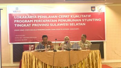 Pemprov Sulsel dan USAID ERAT Kolaborasi Rancang Strategi Turunkan Angka Stunting