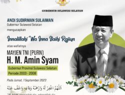 Andi Sudirman Sampaikan Duka atas Wafatanya Gubernur Sulsel Periode 2003-2008 Amin Syam