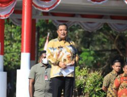 Gelar Apel Pagi, Pj Gubernur Sulsel Bahtiar Sampaikan 3 Instruksi Presiden Joko Widodo