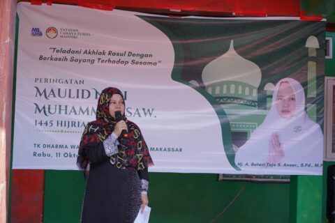 TK DWP Makassar Gelar Maulid Nabi, Ajang Memupuk Kecintaan Kepada Nabi Sejak Dini