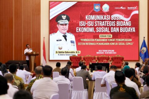 Pj Gubernur Bahtiar dan Danny Pomanto Perkuat Kolaborasi Cegah Kerawanan Pemilu di Makassar