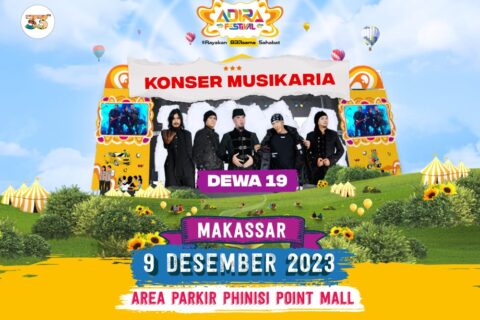 Konser Musikaria Adira Festival Hadirkan Dewa 19 di Makassar