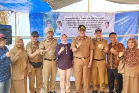 Kolaborasi Dinas PU, BRIN dan Camat Sangkarrang Siapkan Air Siap Minum di Pulau Bonetambu