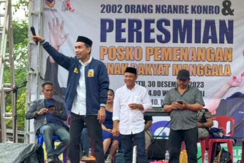Ribuan Orang Hadiri Peresmian Posko Pemenangan Anak Rakyat di Manggala