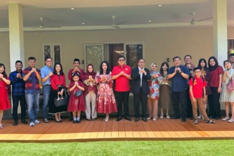 Wali Kota-Ketua DPRD Makassar Kompak Hadiri Open House Pengacara Kondang Lucas