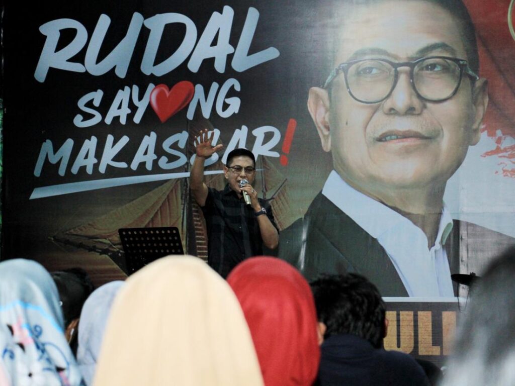 Malam-malam, Ribuan Warga Rappocini Datangi Posko Rudal, Kompak Berjuang Jadikan Rusdin Abdullah Walikota Makassar