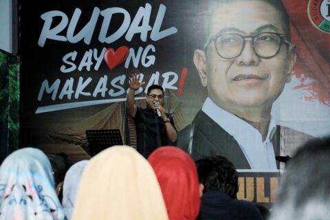 Malam-malam, Ribuan Warga Rappocini Datangi Posko Rudal, Kompak Berjuang Jadikan Rusdin Abdullah Walikota Makassar