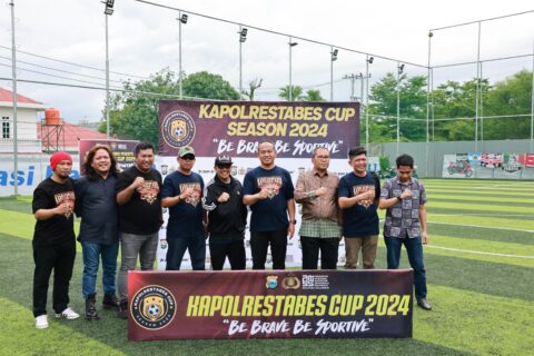 Semarak! Danny Pomanto, Kapolrestabes dan Daeng Uki Buka Turnamen Kapolrestabes Cup 2024