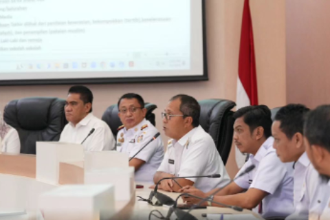 Bapenda Hadiri Rapat Persiapan Perayaan Idul Fitri 1445H dan Pawai Obor di Kota Makassar