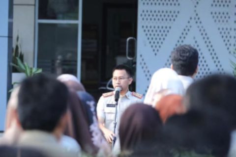 Badan Pendapatan Daerah Kota Makassar Gelar Apel Pagi Pasca Libur Lebaran