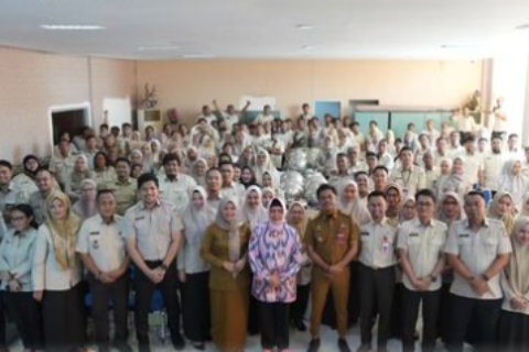 Halal Bihalal Bapenda Kota Makassar, Indira Yusuf Ismail Beri Semangat Kekompakan