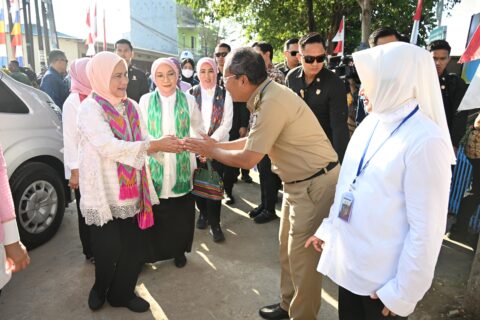 Dampingi Ibu Negara, Ketua TP PKK Kota Makassar Tekankan Kolaborasi dalam Peningkatan Layanan Posyandu
