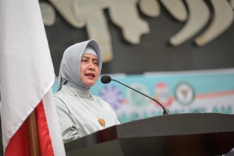 Ketua TP PKK Kota Makassar Beri Semangat Kafilah Festival Anak Sholeh