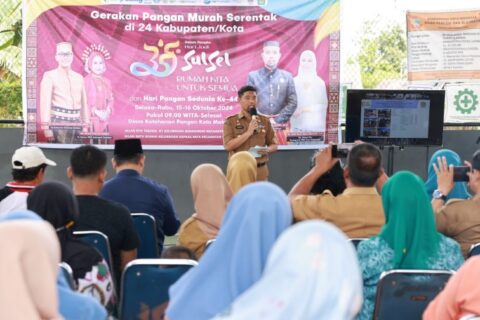 Gelar Pangan Murah di Makassar, Pjs Wali Kota Harap Kendalikan Inflasi dan Stabilkan Harga Kebutuhan Pokok