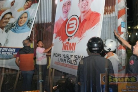 Masuk Masa Tenang, Bapenda Makassar Tertibkan APK Pilkada