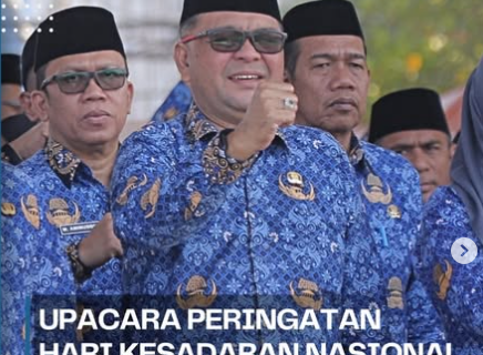 Plt Kepala DPPKB Kota Makassar Hadiri Upacara Memperingati Kesadaran Nasional Tahun 2024