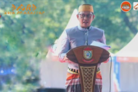 Ketua DPRD Bacakan Sejarah Kota Makassar Saat Peringatan HUT ke-417