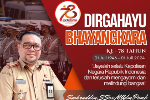 PLT Kepala DPPKB Kota Makassar Ucapkan Dirgahayu Polri ke-78