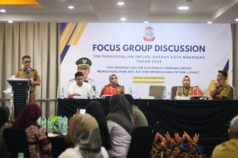 Pj Sekda Makassar Buka FGD Kolaborasi Distribusi Pangan untuk Kendalikan Inflasi dan Dukung Petani Lokal