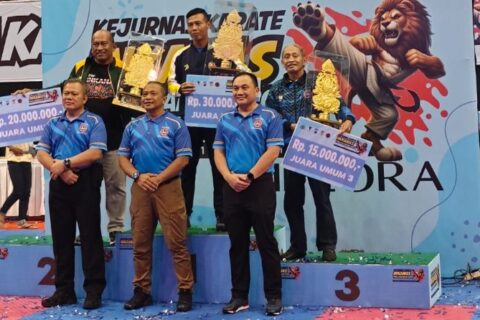 Tim Karate Sulsel Raih Juara Umum III di Kejurnas Inkanas Piala Kapolri 2024