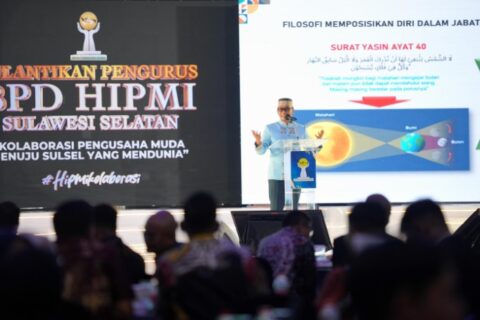 Pj Gubernur Sulsel Tekankan Kolaborasi dalam Pelantikan Pengurus HIPMI: Dorong Pertumbuhan Ekonomi hingga 8 Persen