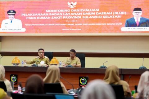 Pemprov Sulsel Gelar Rapat Evaluasi Kinerja BLUD Rumah Sakit untuk Tingkatkan Pelayanan dan Pendapatan 2025