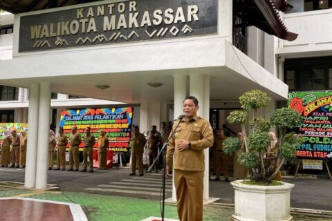 Fathur Rahim Pimpin Apel Pagi di Balai Kota Makassar, Tegaskan Dukungan untuk Program Kerja Appi-Aliyah