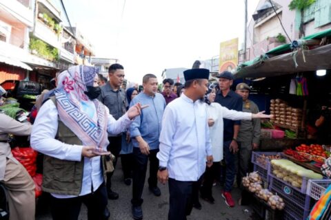 Gubernur dan Wagub Sulsel Tinjau Harga Sembako di Pasar Terong Makassar