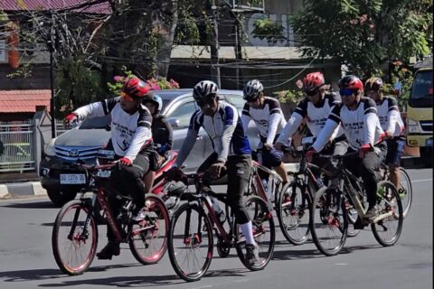 Gowes Bersama SCC Start di Makosat Brimob Polda Sulsel: Taklukkan Rute 45 KM