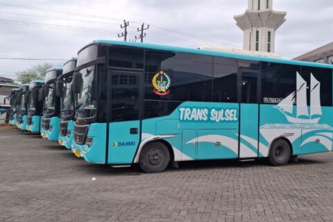 Bus Trans Sulsel Mulai Beroperasi Terbatas di Kawasan Mamminasata
