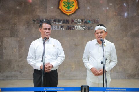 Terima Gubernur Jabar, Mentan Amran Tegaskan Komitmen Jaga Lahan Pertanian Nasional