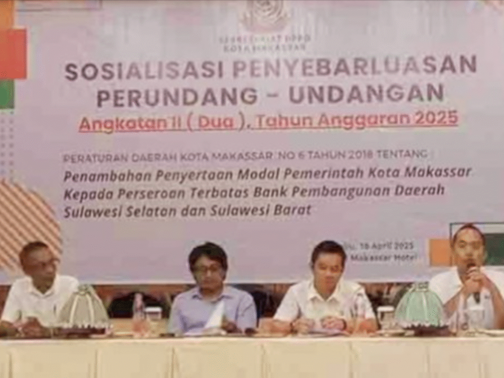 DPRD Makassar Dorong Transparansi Penyertaan Modal Bank Sulselbar untuk Perkuat Ekonomi Lokal