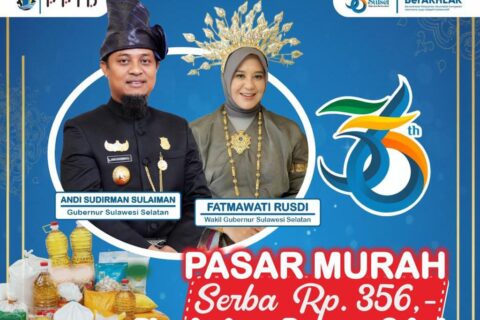 Catat, Disnakertrans Sulsel Gelar Pasar Murah Harga Serba 356 Rupiah