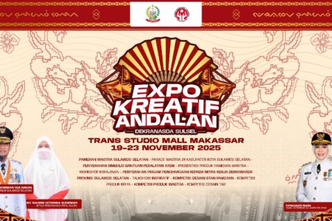 Berlangsung 5 Hari, Ayo Lihat Aneka Wastra dan Produk Unggulan Daerah di Expo Kreatif Andalan 2025 di TSM Makassar