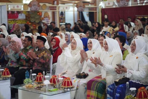 Wakili Kota Makassar, Melinda Aksa Hadiri Expo Kreatif Perkenalkan Produk Andalan