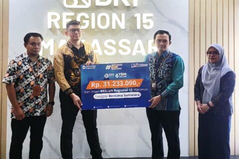 Insan BRILiaN Makassar Galang Donasi Pemulihan Bencana Sumatera