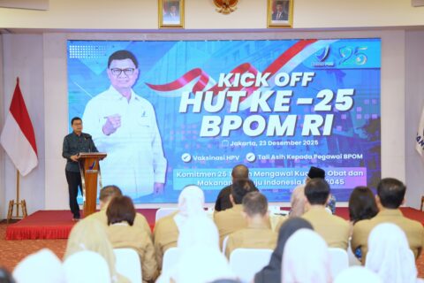 Taruna Ikrar: Vaksin HPV dan Tali Kasih Pekerja Sunyi Warnai Kick Off HUT Perak BPOM Ke 25