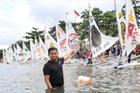 Lomba Sandeq Warnai Car Free Day di Kota Parepare