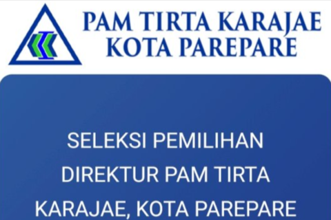 Pemkot Parepare Buka Seleksi Direktur Perumda Tirta Karajae