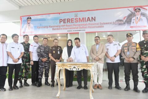 Angkat Ikon Geopark di Bandara Hasanuddin, Gubernur Sulsel: Gerbang Awal Promosi Pariwisata Sulsel