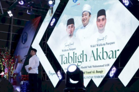 Wali Kota Tasming Hamid Syukuri Kehadiran KH. Yusuf Al-Baaqir di Tabligh Akbar Parepare