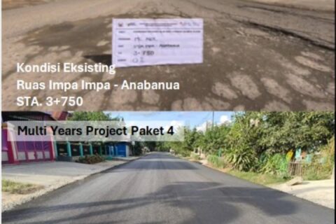 Hampir Rampung, Progres Pengerjaan Jalan Ruas Impa-Impa–Anabanua di Wajo Capai 95 Persen
