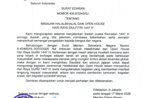 Wali Kota Makassar Ikuti Edaran Mendagri, Open House Idulfitri Dibatasi Satu Hari