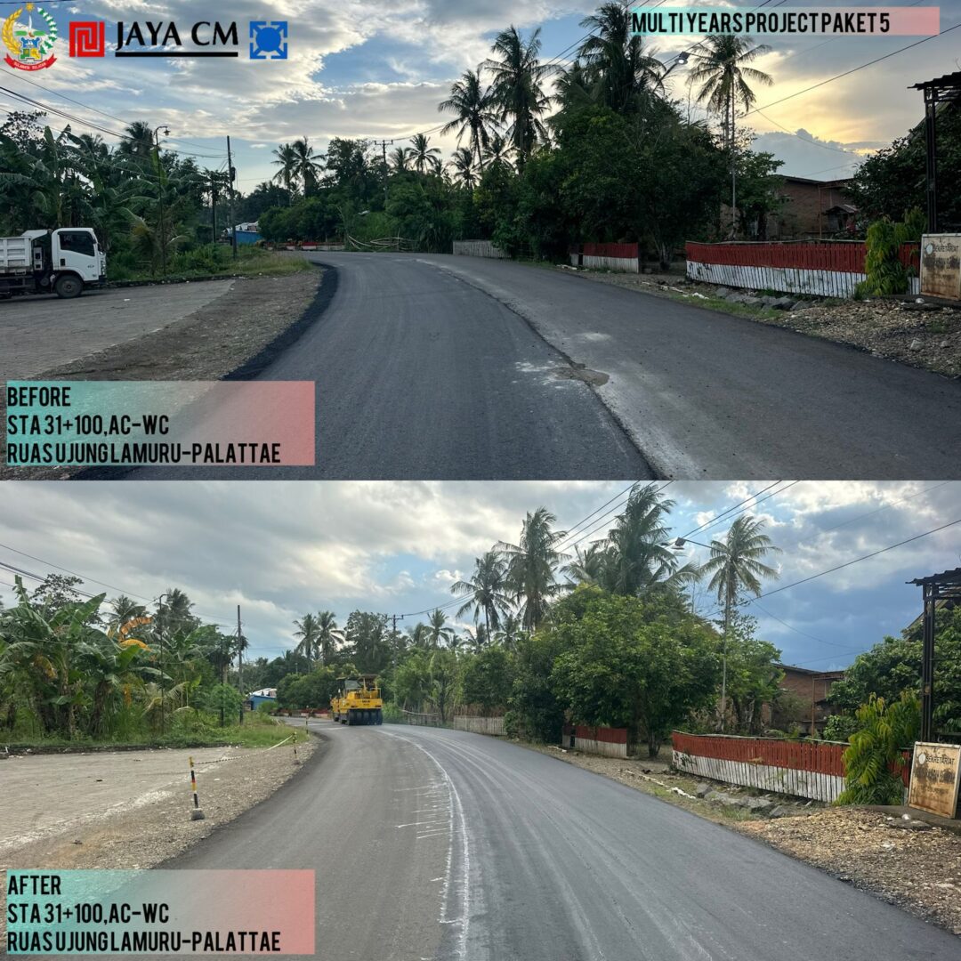 Proyek perbaikan jalan MYP di Sulawesi Selatan dengan aspal baru