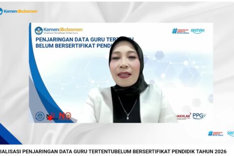 Pendaftaran Penjaringan Data Guru Belum Bersertifikat Dibuka hingga 30 April 2026