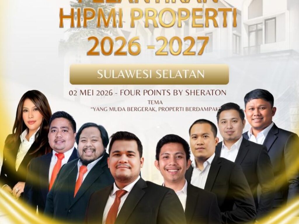 Suasana koordinasi panitia pelantikan HIPMI Properti Sulsel di Hotel Four Points Makassar.