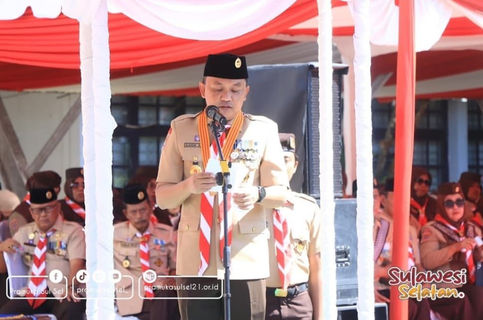 Pengurus Kwarda Pramuka Sulsel mempersiapkan kontingen untuk mengikuti Jambore Nasional XII Tahun 2026 di Cibubur, Jakarta Timur.