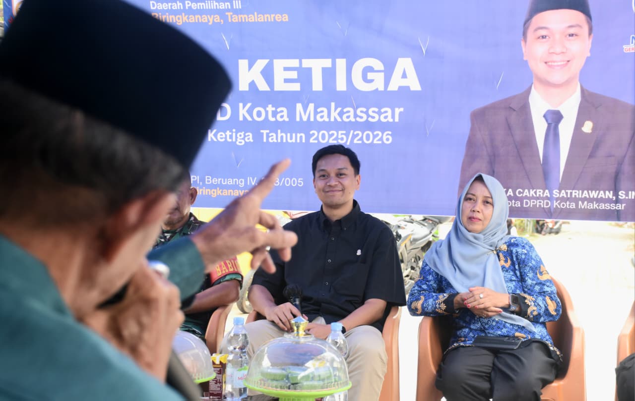 Andi Odhika Cakra Satriawan menyerap aspirasi warga saat reses di Tamalanrea dan Biringkanaya Makassar