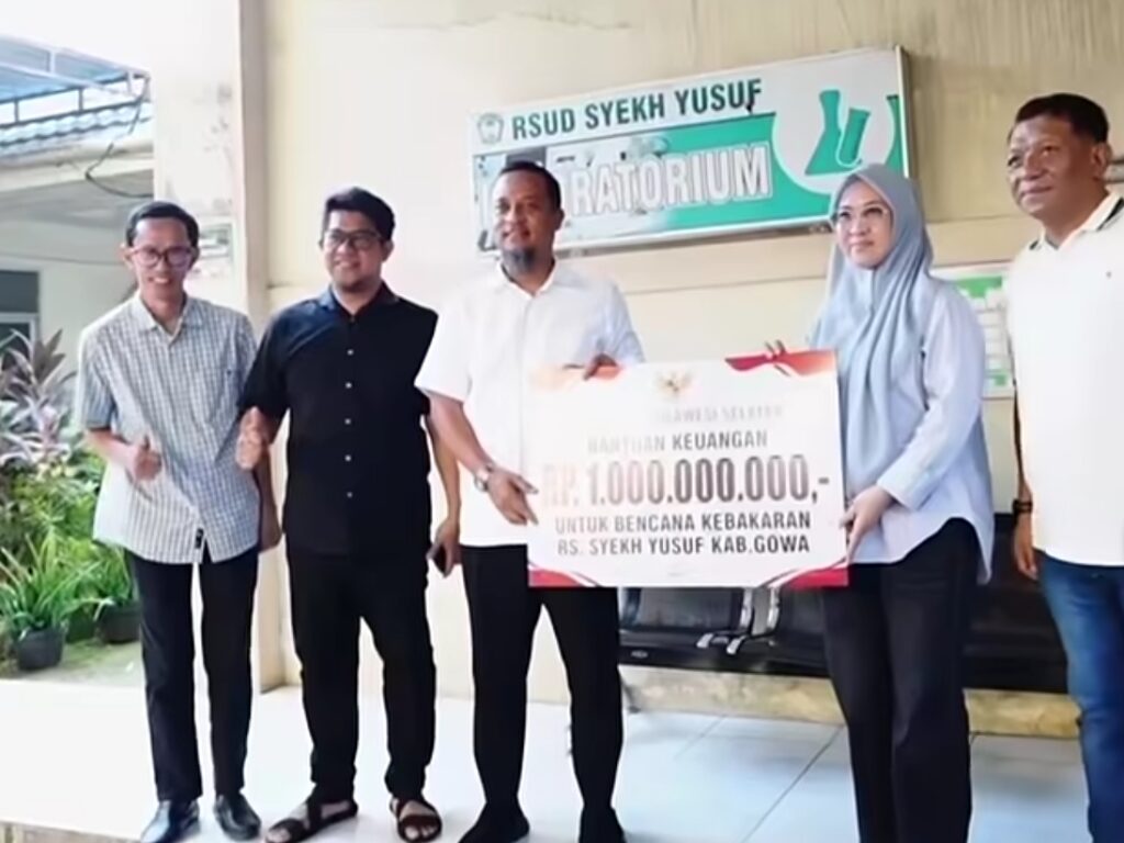 Pascakebakaran RSUD Syekh Yusuf, Gubernur Sulsel Kucurkan Bantuan Rp1 Miliar